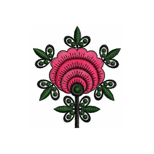Floral Flower Embroidery Design 21955