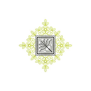 Collection Japanese Lotus Embroidery Design 21998