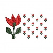 Small Applique For Saree Design Small Applique For Saree Design