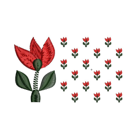 Small Applique For Saree Design