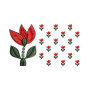 Small Applique For Saree Design