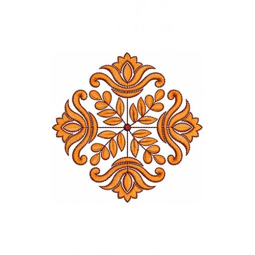  Decorative Flower Embroidery Design 22023