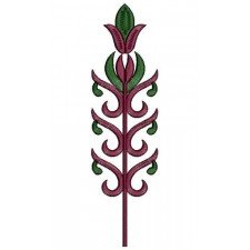 Strait Tree Embroidery Design 22028