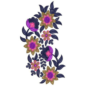 Beautiful Blue Flower Design 22043