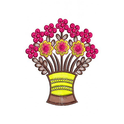 Terracotta Round Patch Flower Pot 22058