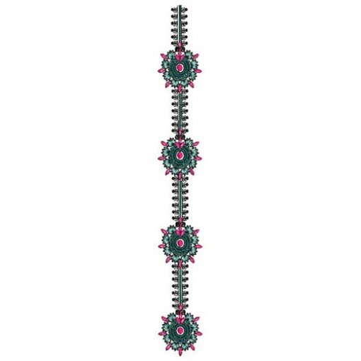 Neck Tie Applique Machine Embroidery Design 22061