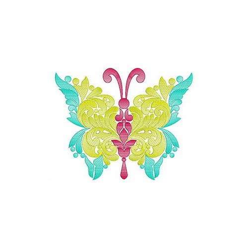 Butterfly Applique Embroidery Design 22070