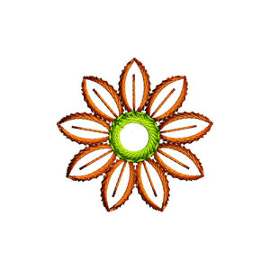 Mirror Work Patch Embroidery Design 22075
