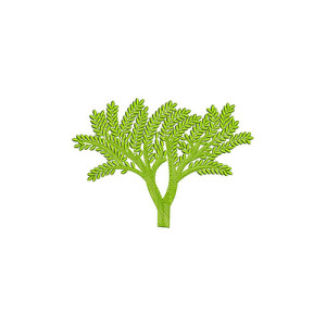 Tree Applique Embroidery Design 22079