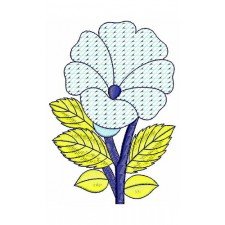 Violate Applique Embroidery Design 22081