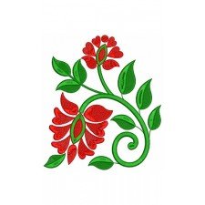 Tropical Flower Embroidery Design 22089