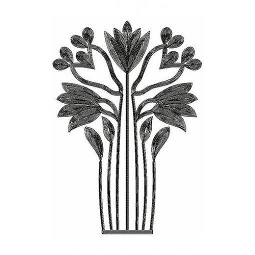 Monogram Tree Machine Embroidery Design 22122