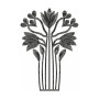 Monogram Tree Machine Embroidery Design 22122