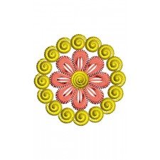 Circle Flower Embroidery Design 22123
