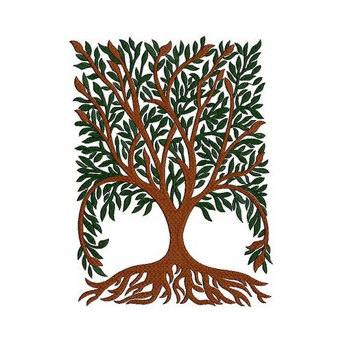 Tree Machine Embroidery Design 22124
