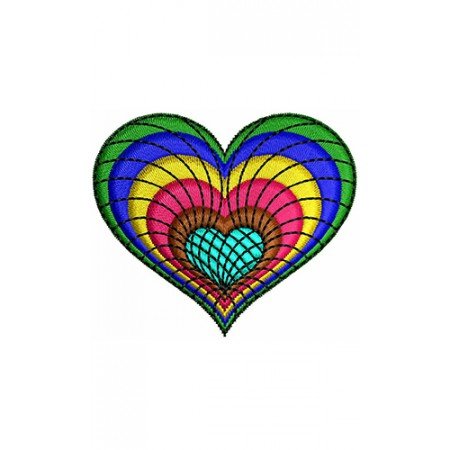Heart Applique Embroidery Design 22192
