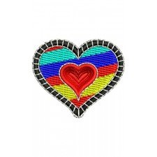 Heart Embroidery Design 22193