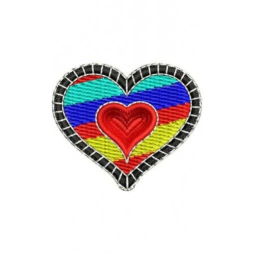 Heart Embroidery Design 22193