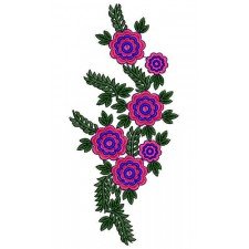 Curtain Applique Embroidery Design 22194