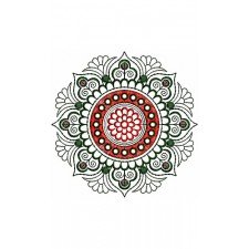Circle Applique Embroidery Design 22198