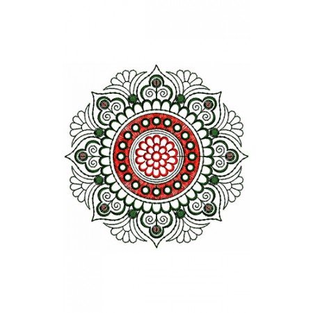 Circle Applique Embroidery Design 22198