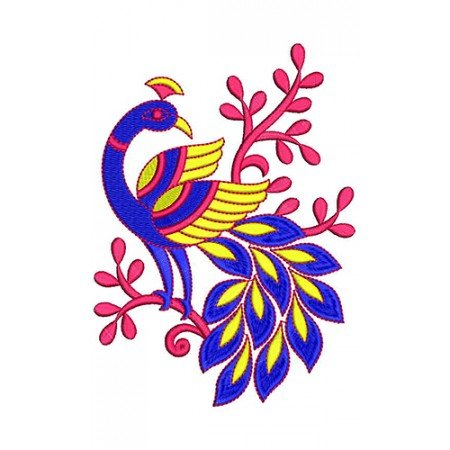 Art Decor Peacock Embroidery Design 22204