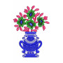 Flower In Vase Embroidery Design 22207