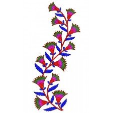 Flower Vine Embroidery Design 22213