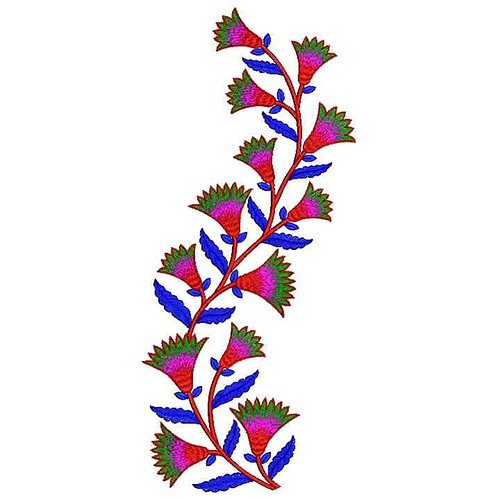 Flower Vine Embroidery Design 22213
