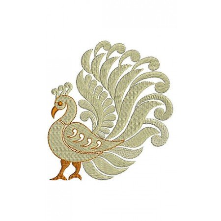 Assamese Peacock Embroidery Design 22256