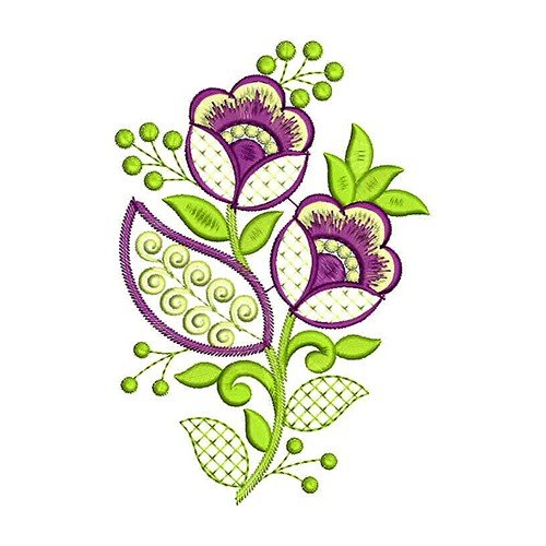 Fantastic Flower Embroidery Design 22299