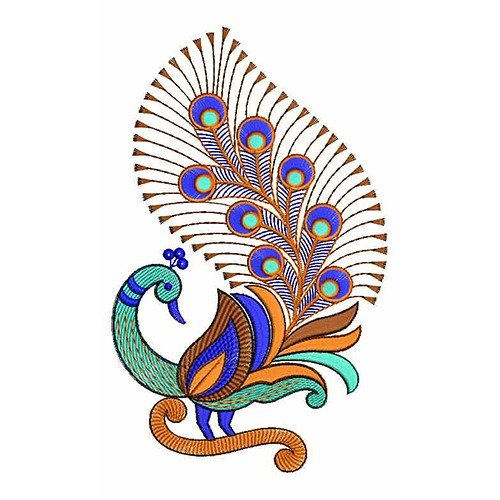 Peacock Design For Embroidery 22320