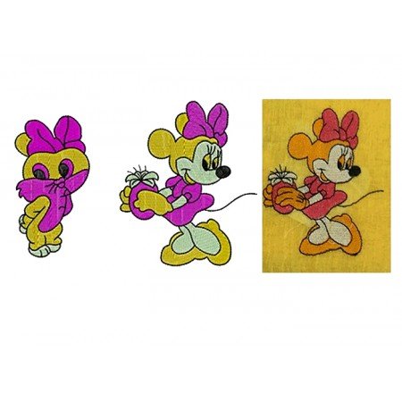 Minnie Mouse Embroidery design 22437