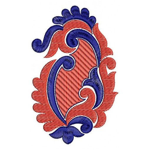 Modern Applique Embroidery Design 22447