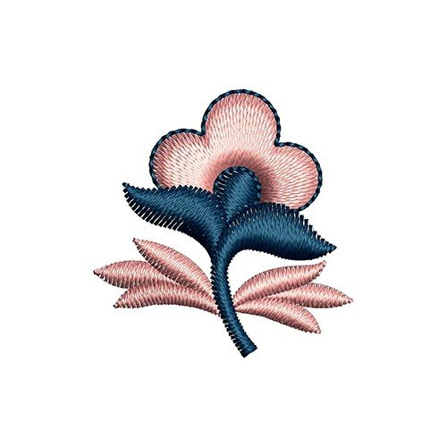 Small Flower Leaves Embroidery Design 22454