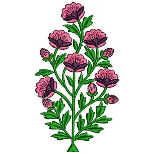 Sofa Cover Applique Embroidery Design 22483
