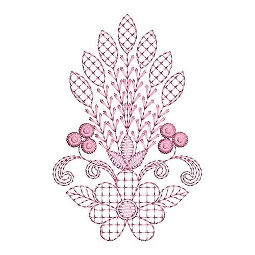 Traditional Applique Embroidery Design 22486