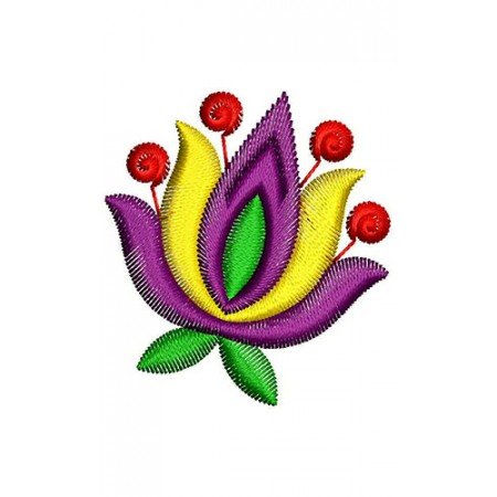 Single Flower Embroidery Design 22564