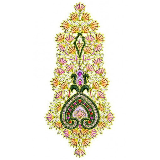 Kashmiri Traditional Applique Embroidery Design 22593