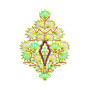 Kashmiri Stitch Flower Applique Embroidery Design 22594