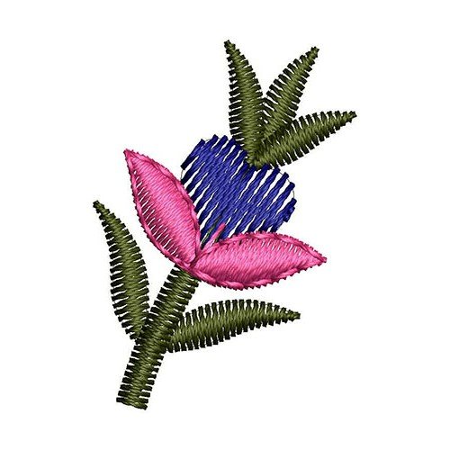 Small Plant Applique Embroidery Design 22600