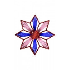 Satin Flower Embroidery Design 22639