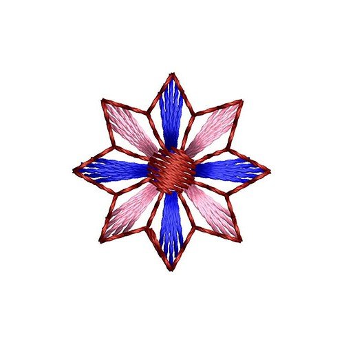 Satin Flower Embroidery Design 22639