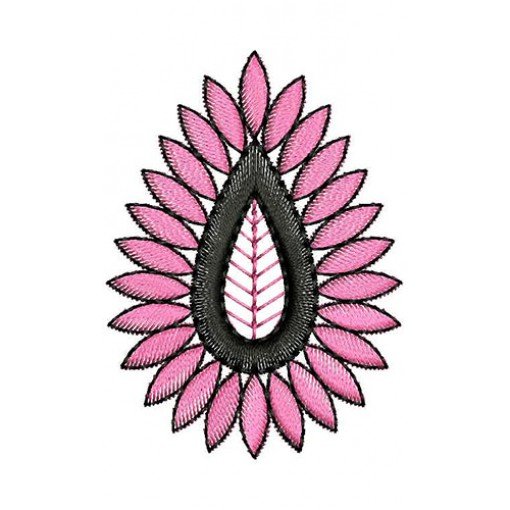 Elegant Applique Embroidery Design 22648
