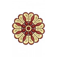 Crystal Rhinestone Applique Embroidery Design 22649