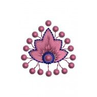 Florida Flower Applique Embroidery Design