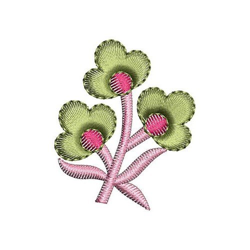 Garden Floral Applique Embroidery Design 22712