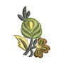 Clematis Flower Embroidery Design 22713