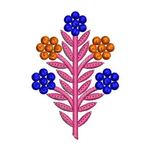 Tuberose Flower Embroidery Design 22724