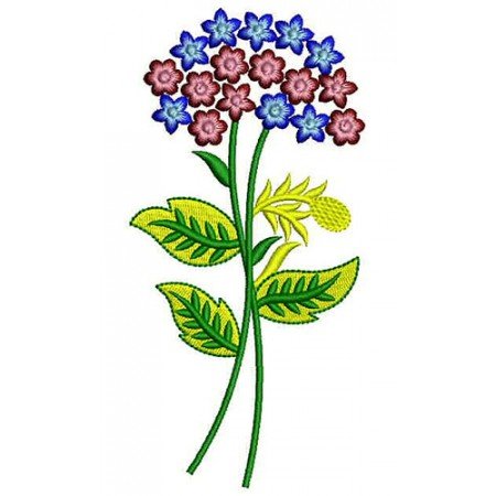 Simple Flower Embroidery Pattern 22732